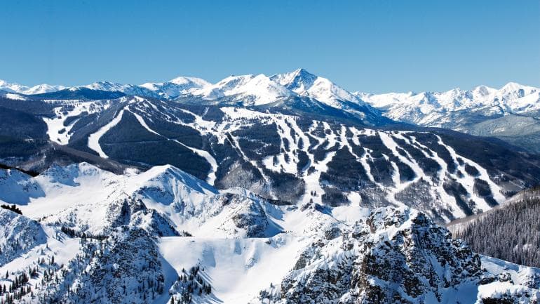 Vail Mountain ski slopes