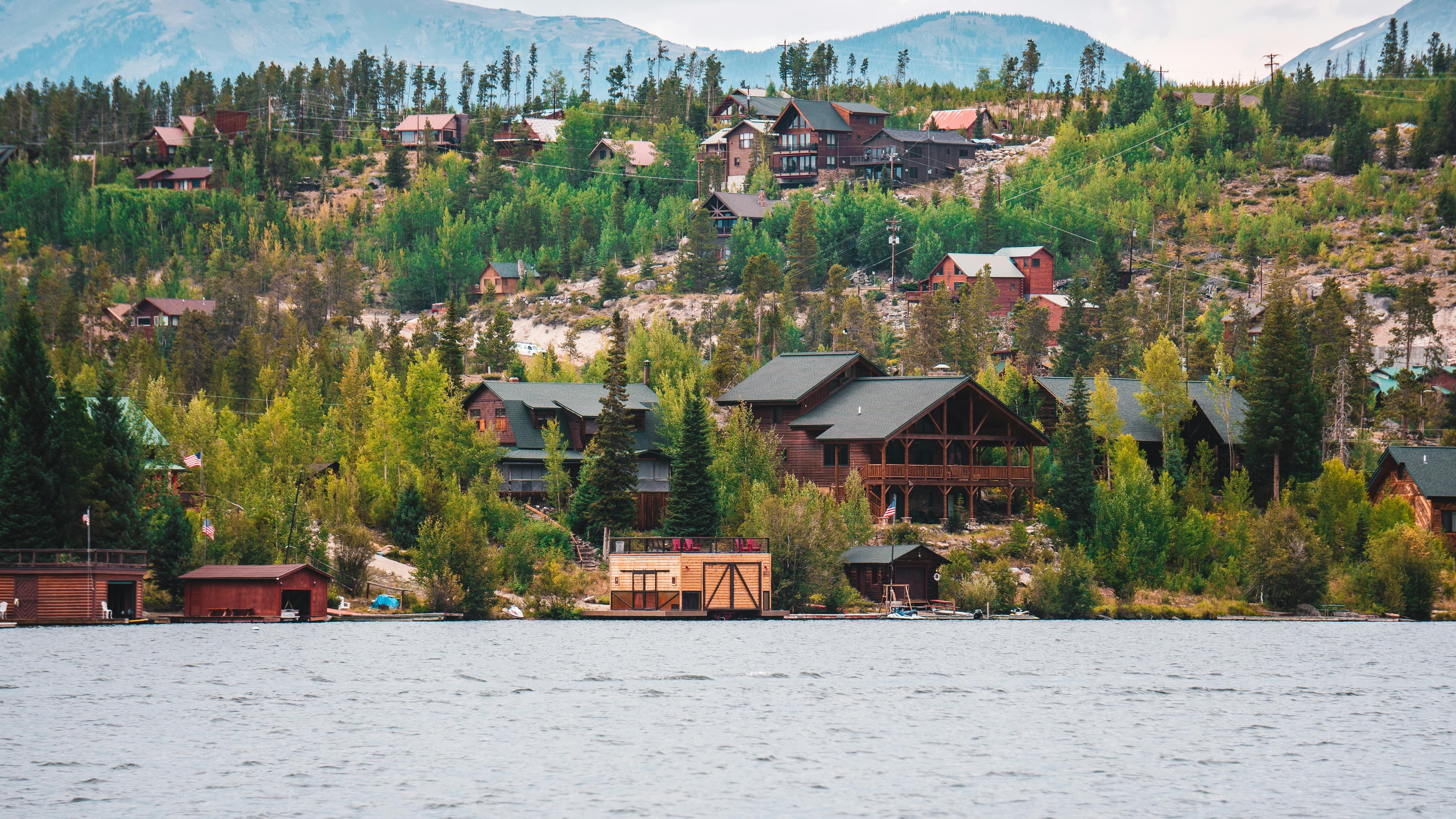 Mountain lakeside community